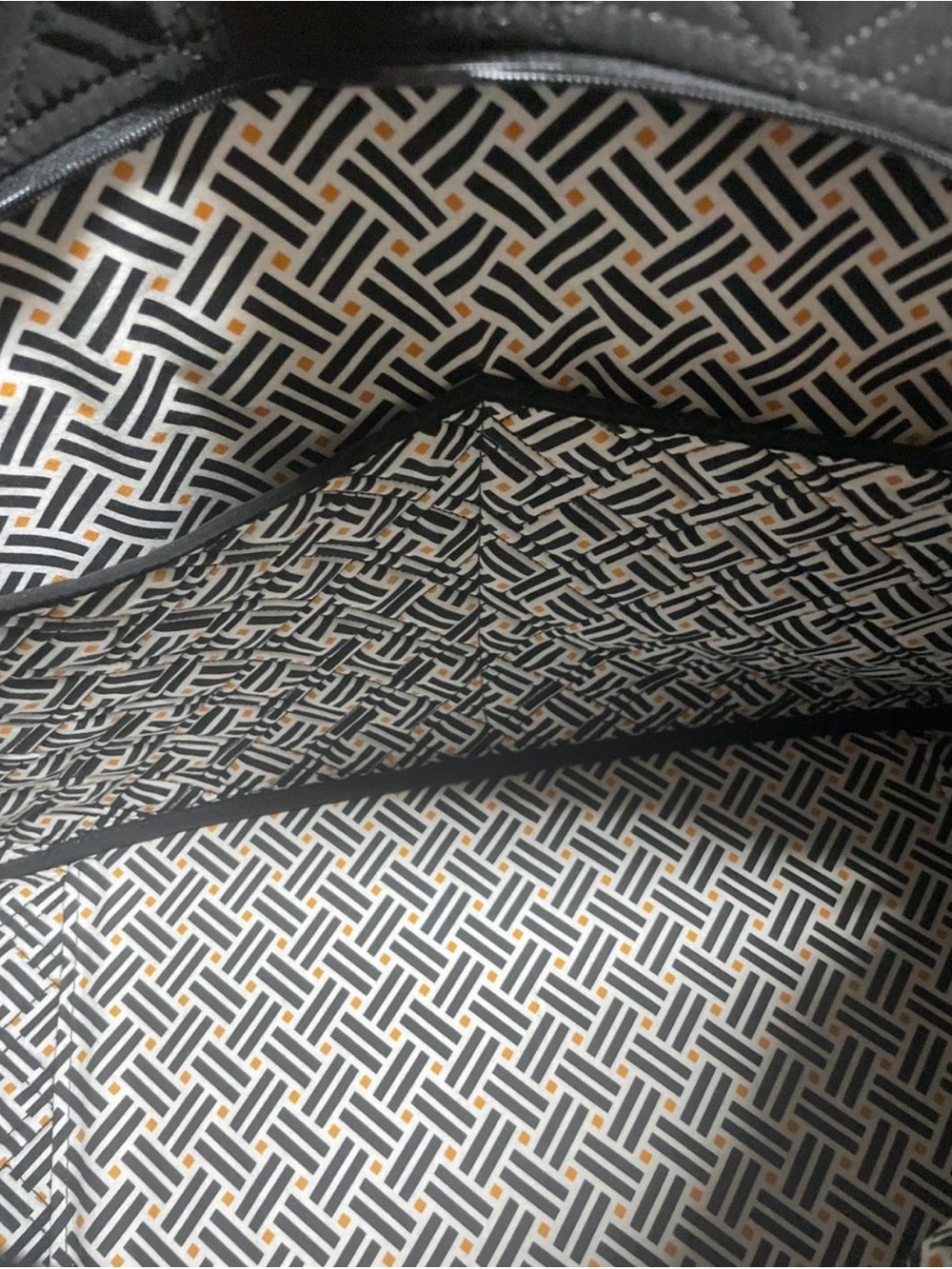 Vera Bradley Black Quilted Travel Duffle - Picture 7 of 8